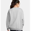imageUnder Armour Womens Rival Fleece Oversized Crew011 Mod Gray Light Heather   White