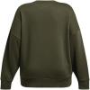 imageUnder Armour Womens Rival Fleece Oversized Crew390 Marine Od Green   White