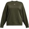 imageUnder Armour Womens Rival Fleece Oversized Crew390 Marine Od Green   White