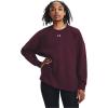 imageUnder Armour Womens Rival Fleece Oversized Crew600 Dark Maroon   White