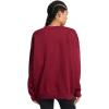 imageUnder Armour Womens Rival Fleece Oversized Crew625 Cardinal   White