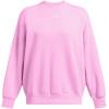 imageUnder Armour Womens Rival Fleece Oversized Crew638 Stellar Pink   White