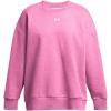 imageUnder Armour Womens Rival Fleece Oversized Crew652 Rebel Pink   White