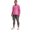 imageUnder Armour Womens Rival Fleece Oversized Crew659 Pink Edge  White  White