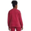 imageUnder Armour Womens Rival Fleece Oversized CrewBlack Rose 664Posh Pink