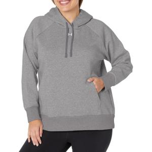 imageUnder Armour Womens Rival Fleece Hoodie025 Castlerock Light Heather   White