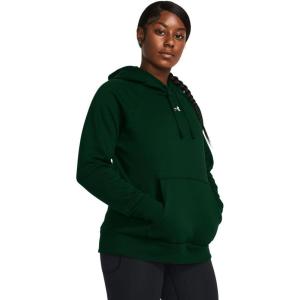 imageUnder Armour Womens Rival Fleece Hoodie301 Forest Green   White