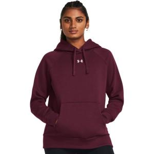 imageUnder Armour Womens Rival Fleece Hoodie609 Maroon   White