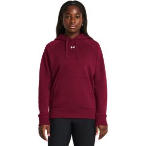 imageUnder Armour Womens Rival Fleece Hoodie625 Cardinal   White