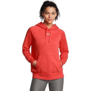 imageUnder Armour Womens Rival Fleece Hoodie860 Dark Orange   White