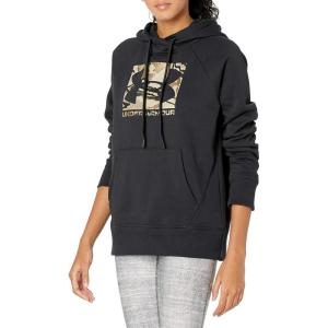 imageUnder Armour Womens Rival Fleece HoodieBlack 001Ua Barren Camo