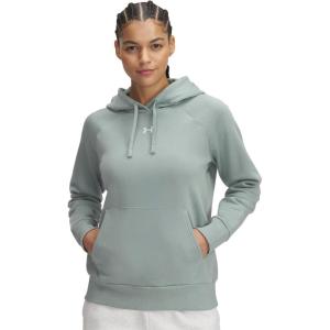 imageUnder Armour Womens Rival Fleece HoodieSilica GreenWhite