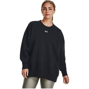 imageUnder Armour Womens Rival Fleece Oversized Crew001 Black   White