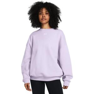 imageUnder Armour Womens Rival Fleece Oversized Crew535 Salt Purple   Black