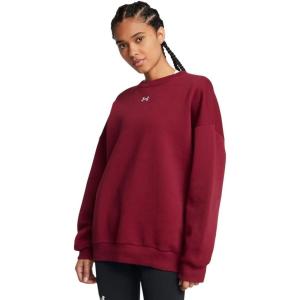 imageUnder Armour Womens Rival Fleece Oversized Crew625 Cardinal   White