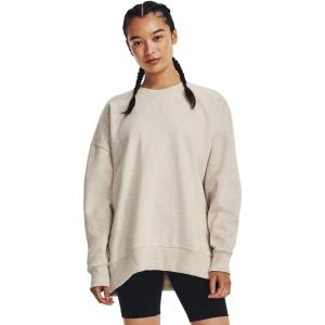 imageUnder Armour Womens Rival Fleece Oversized Crew784 Oatmeal Light Heather   White