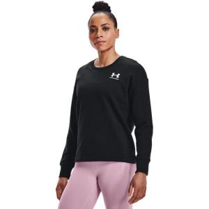 imageUnder Armour Womens Rival Fleece Oversized CrewBlack 001White