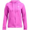 imageUnder Armour Womens Fleece Full Zip572 Vivid Magenta   White