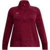 imageUnder Armour Womens Rival Fleece Half Zip625 Cardinal   White