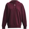 imageUnder Armour Womens Rival Fleece Oversized Hoodie600 Dark Maroon   White