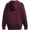 imageUnder Armour Womens Rival Fleece Oversized Hoodie600 Dark Maroon   White