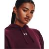 imageUnder Armour Womens Rival Fleece Oversized Hoodie600 Dark Maroon   White