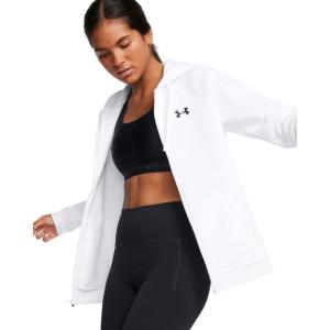 imageUnder Armour Womens Fleece Full Zip100 White   Black