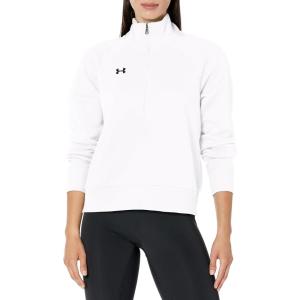imageUnder Armour Womens Rival Fleece Half Zip100 White   Black