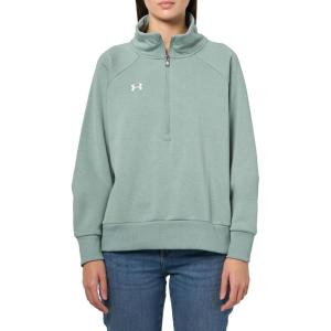 imageUnder Armour Womens Rival Fleece Half Zip348 Silica Green   White