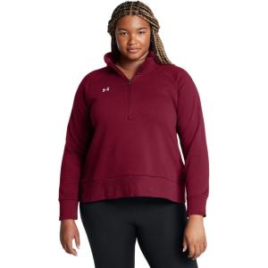 imageUnder Armour Womens Rival Fleece Half Zip625 Cardinal   White
