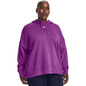 imageUnder Armour Womens Rival Fleece Oversized Hoodie580 Cassis   White