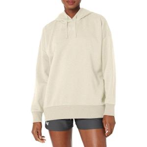 imageUnder Armour Womens Rival Fleece Oversized Hoodie784 Oatmeal Light Heather   White