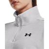 imageUnder Armour Womens Armourfleece Quarter Zip Hoodie014 Halo Gray Light Heather   Black