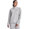 imageUnder Armour Womens Armourfleece Quarter Zip Hoodie014 Halo Gray Light Heather   Black
