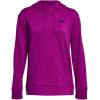 imageUnder Armour Womens Left Chest Armourfleece Hoodie573 Mystic Magenta   Black