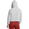 imageUnder Armour Womens Rival Fleece Cropped Full Zip011 Mod Gray Light Heather   White