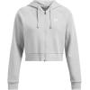 imageUnder Armour Womens Rival Fleece Cropped Full Zip011 Mod Gray Light Heather   White