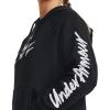 imageUnder Armour Womens Rival Fleece Graphic Hoodie001 Black   White