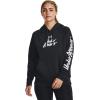 imageUnder Armour Womens Rival Fleece Graphic Hoodie001 Black   White