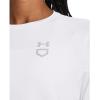 imageUnder Armour Womens Softball Crew Pullover 22101 White   Mod Gray