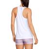 imageUnder Armour Womens Tech Solid Tank TopWhite 100Metallic Silver