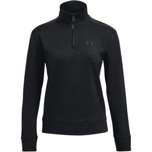 imageUnder Armour Womens Armourfleece Quarter Zip Hoodie001 Black   Black