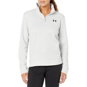 imageUnder Armour Womens Armourfleece Quarter Zip Hoodie014 Halo Gray Light Heather   Black