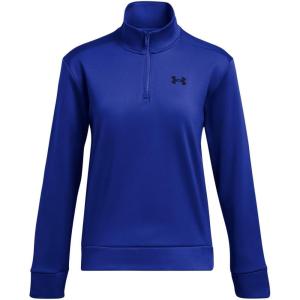 imageUnder Armour Womens Armourfleece Quarter Zip Hoodie400 Team Royal   Black
