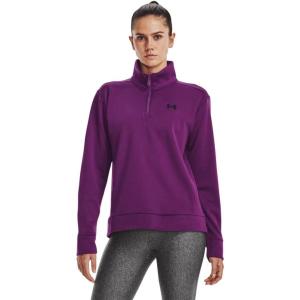 imageUnder Armour Womens Armourfleece Quarter Zip Hoodie514 Rivalry   Black