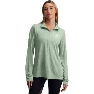 imageUnder Armour Womens Tech Twist Quarter Zip348 Silica Green   White