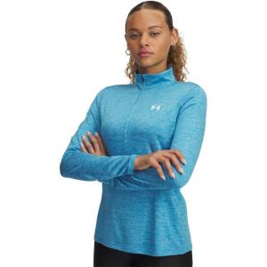imageUnder Armour Womens Tech Twist Quarter Zip452 Ether Blue   White