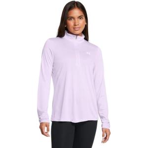imageUnder Armour Womens Tech Twist Quarter Zip535 Salt Purple   White