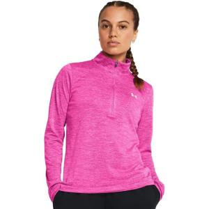 imageUnder Armour Womens Tech Twist Quarter Zip652 Rebel Pink   White
