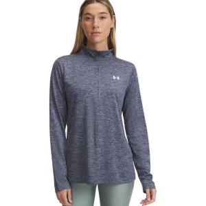 imageUnder Armour Womens Tech Twist Quarter ZipDownpour GrayWhite